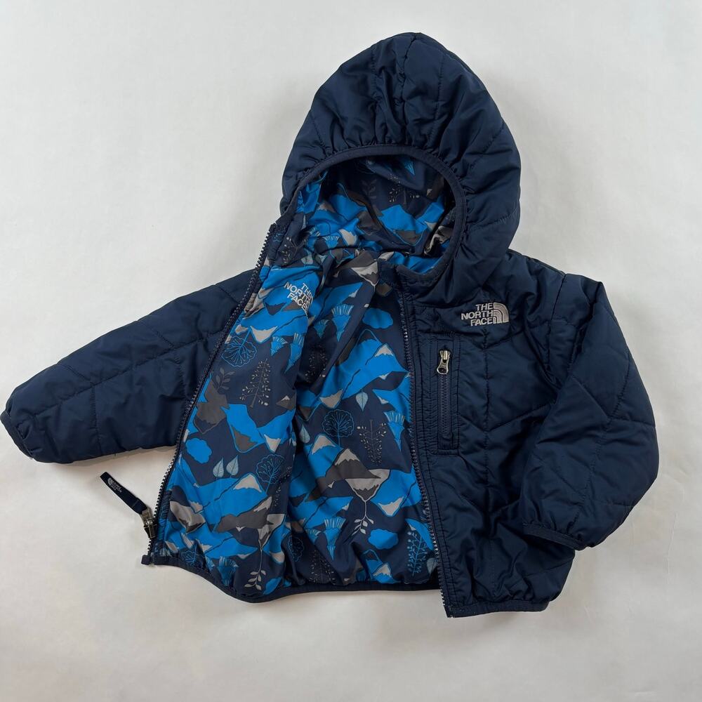 The North Face Reversible Perrito Hooded Jacket 12-18 Months Infant Toddler Coat